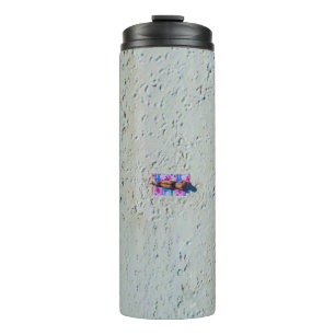 Person sunbathing at the beach thermal tumbler