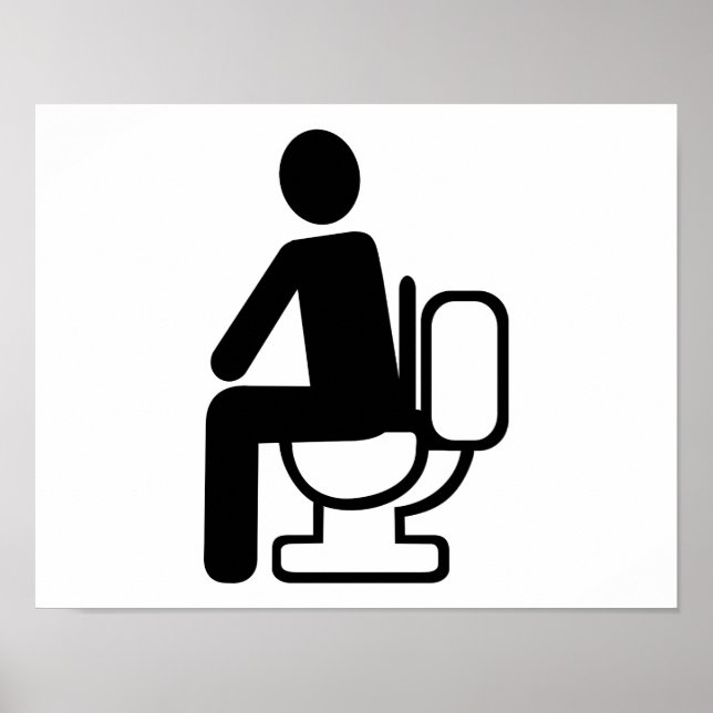 Person toilet poster (Front)