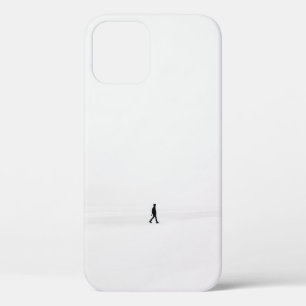 PERSON WALKING ON SNOWFIELD iPhone 12 CASE