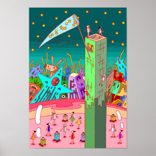 Person who collects stars. poster