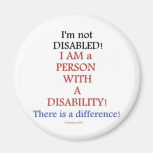 PERSON WITH A DISABILITY 1 MAGNET