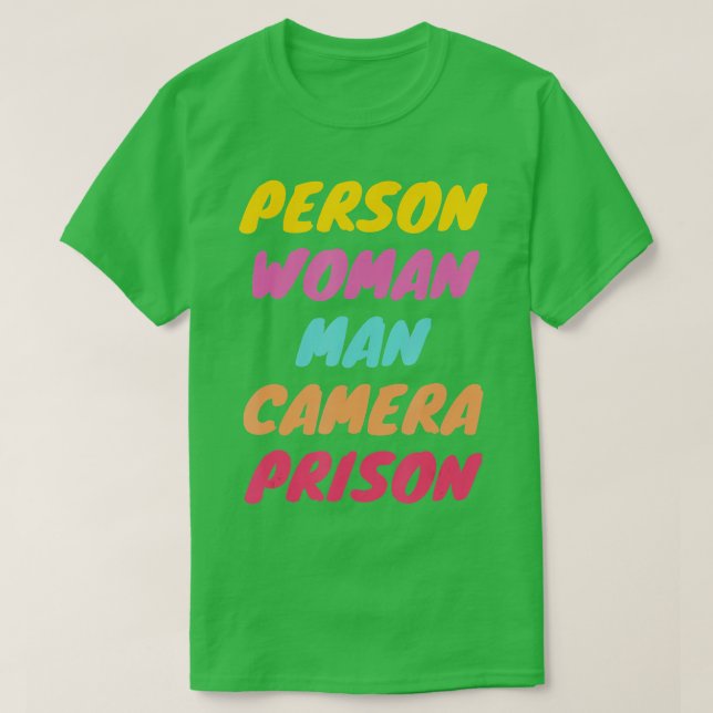 Person, Woman, Man, Camera, PRISON  - 13  T-Shirt (Design Front)
