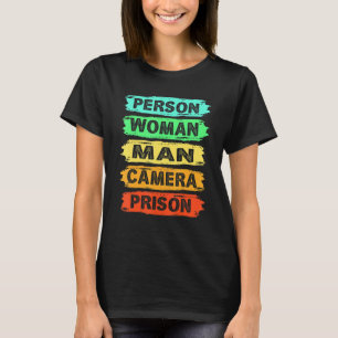 Person Woman Man Camera PRISON Vintage T-Shirt