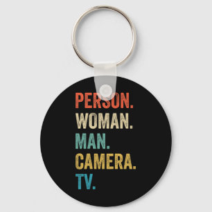 Person Woman Man Camera Tv Cognitive Test Trump Key Ring
