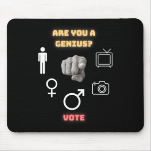 Person Woman Man Camera Tv Mouse Pad