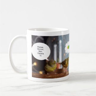 Person Woman Man Camera Tv mug Trump funny