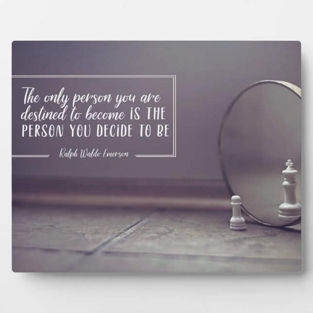 Person You Are Destined To Become Plaque (Front)