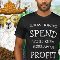 Personae SPEND/PROFIT Typography Birthday T-Shirt