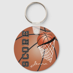 Personailize Basketball Key Ring