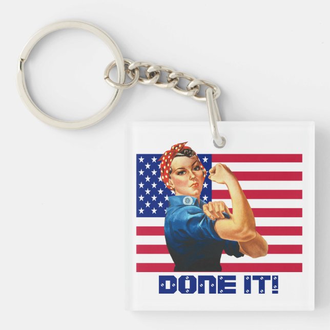 Personal Achievement Rosie the Riveter Key Ring (Front)