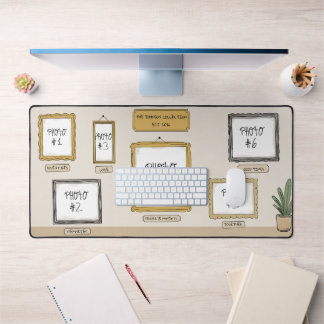 Personal Art Gallery Custom Photo Desk Mat