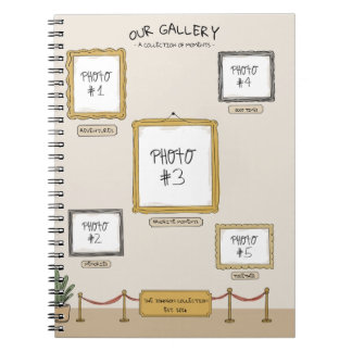 Personal Art Gallery Custom Photo Spiral Notebook
