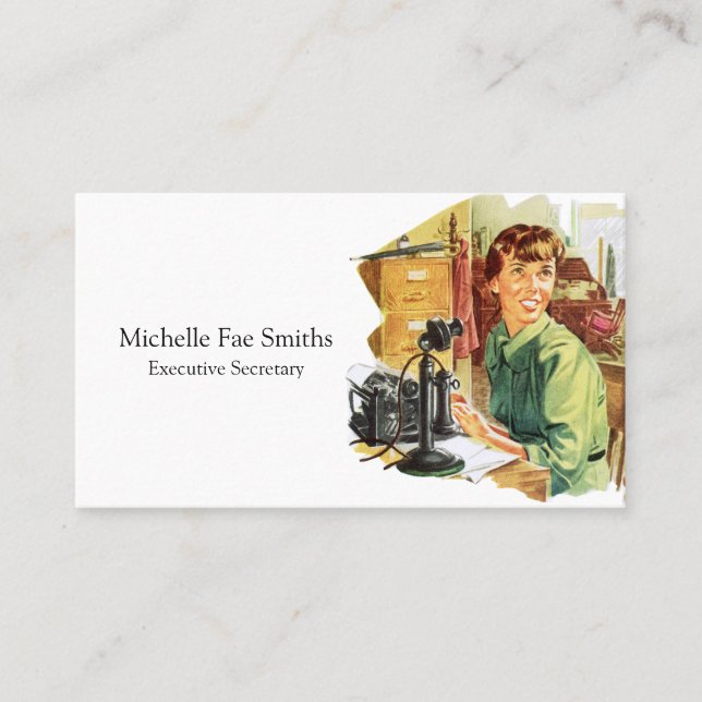 Personal Assistant Virtual Assistant Business Card (Front)