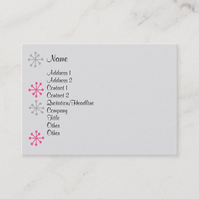 Personal Assitant Business Card (Front)