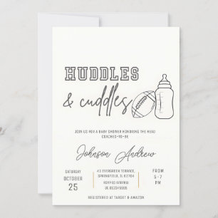 Personal Baby Boy Kickoff Football Baby Shower Invitation