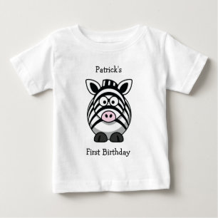 Personal Baby's First  (Event) Zebra Baby Tee