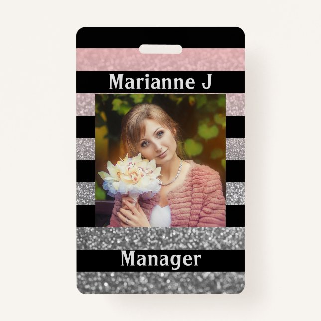 Personal badge, professional ID badge (Front)