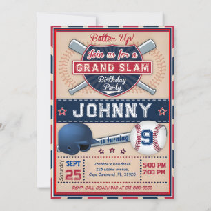 Personal Baseball Photo Party Invitation