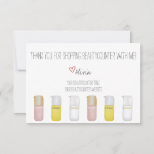 Personal Beautycounter Hand-drawn Thank You Card