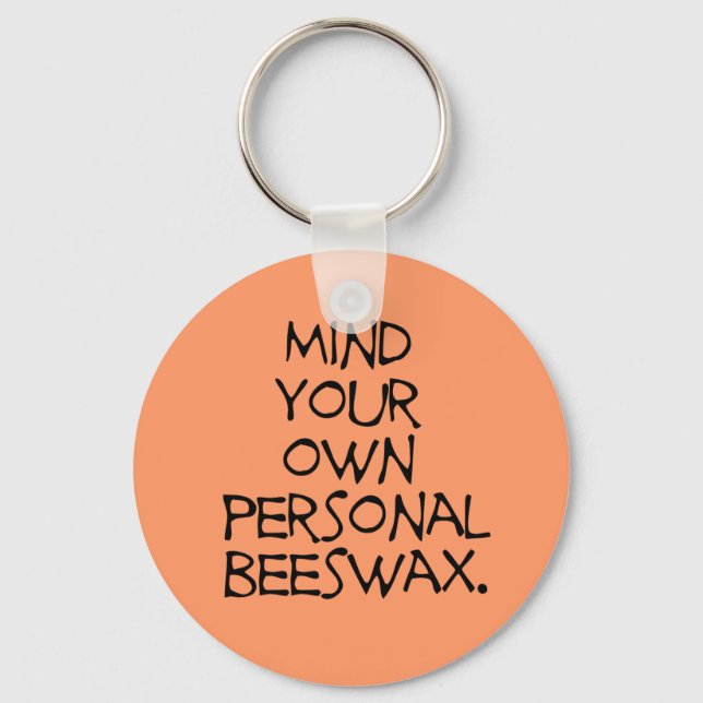 Personal Beeswax Key Ring (Front)