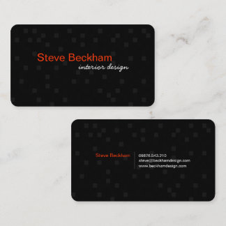 Personal Black Business Card