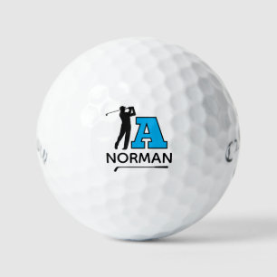 Personal Blue Initial Mark - to identify golfer's Golf Balls