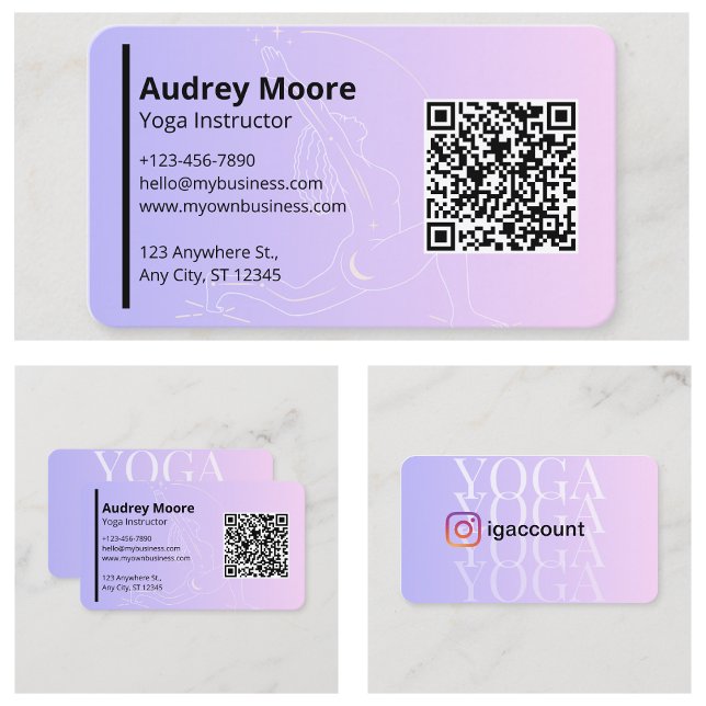 Personal Brand Yoga Instructor Business Card (Personal Brand Yoga Instructor Business Card
)