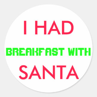 PERSONAL BREAKFAST WITH SANTA STICKER