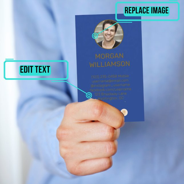 Personal Calling Card for Couples (This design has photos of each partner on opposite sides of the card. )