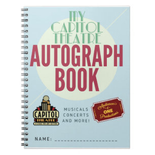 Personal Capitol Autograph Book! Notebook