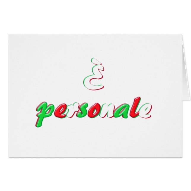 Personal card (Front Horizontal)