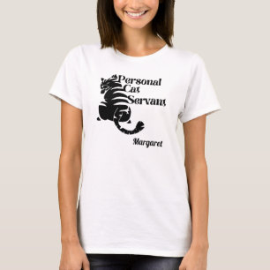 Personal Cat Servant Custom Name T-Shirt