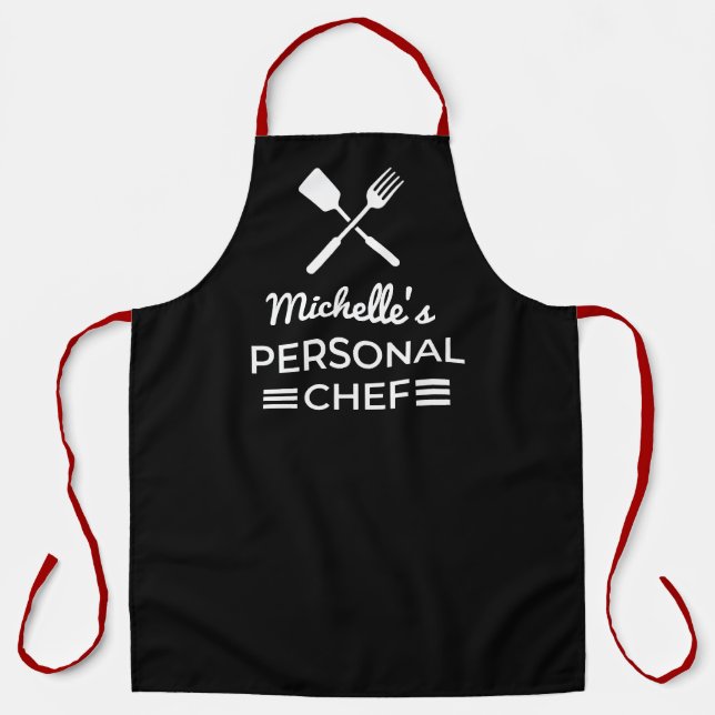 Personal Chef Apron - Flirty Spouse Chef Pun Gift (Front)
