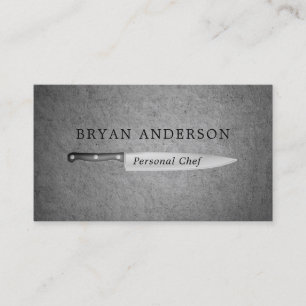 Personal Chef - Knife Business Card
