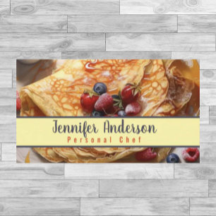 Personal Chef Sous Chef Restaurant Business Card