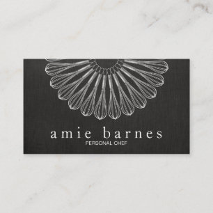 Personal Chef Whisk Black Catering Black Business Card