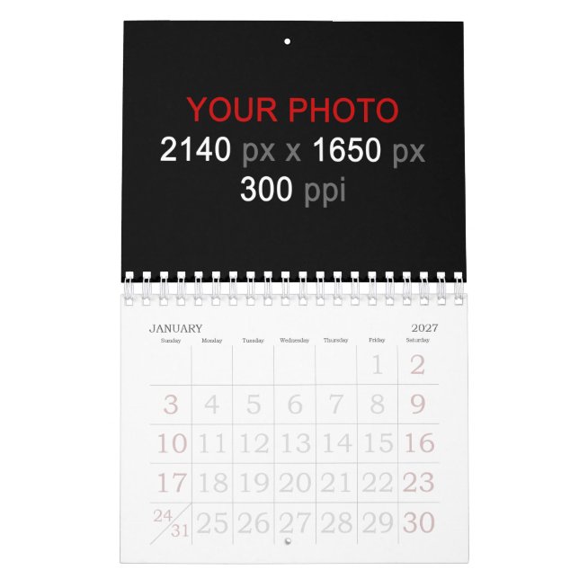 Personal Creation Calendar (Jan 2027)