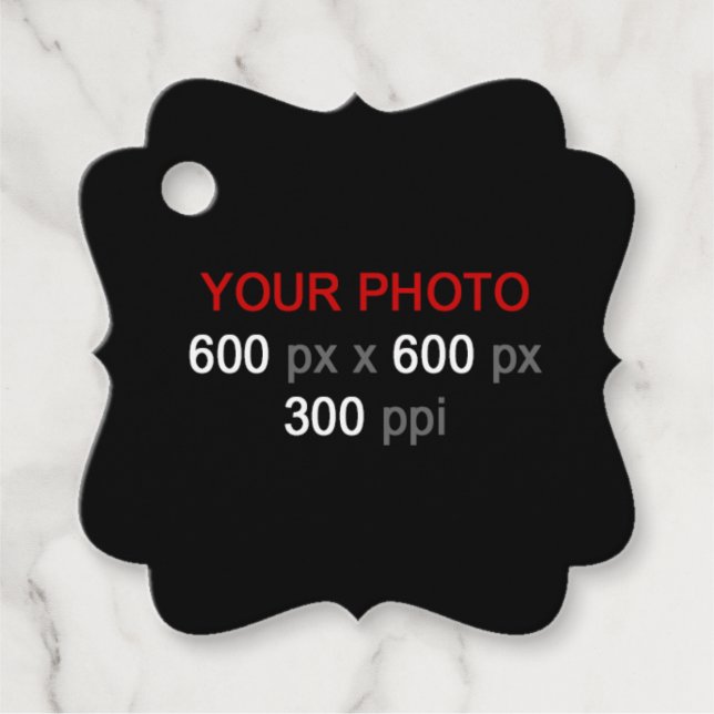 Personal Creation Favour Tags (Front)