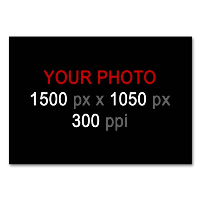 Personal Creation Table Number (Front)