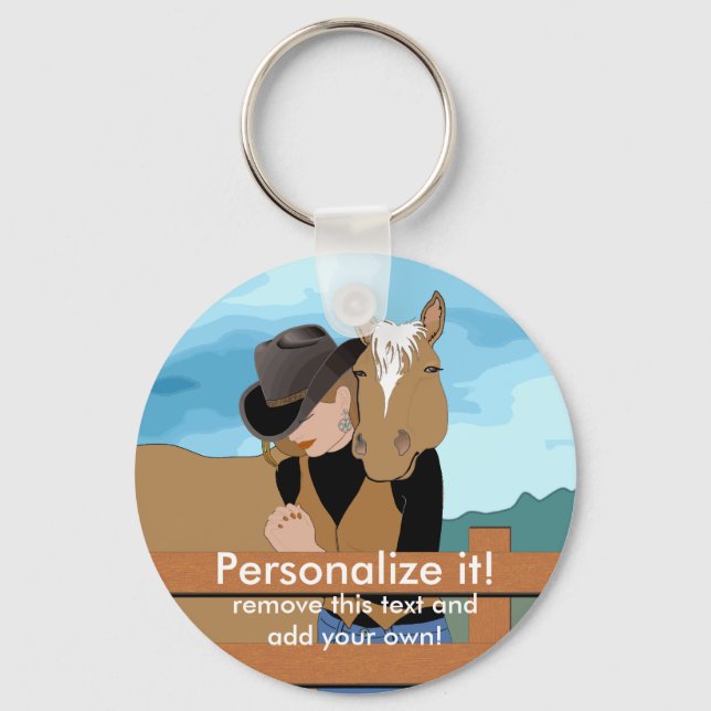 PERSONAL Custom  KEYCHAIN Cowgirl Prayer (Front)
