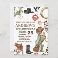 Personal Digital Cowboy Wild West Birthday