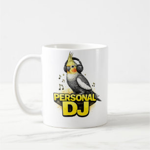 Personal DJ Cockatiel Coffee Mug
