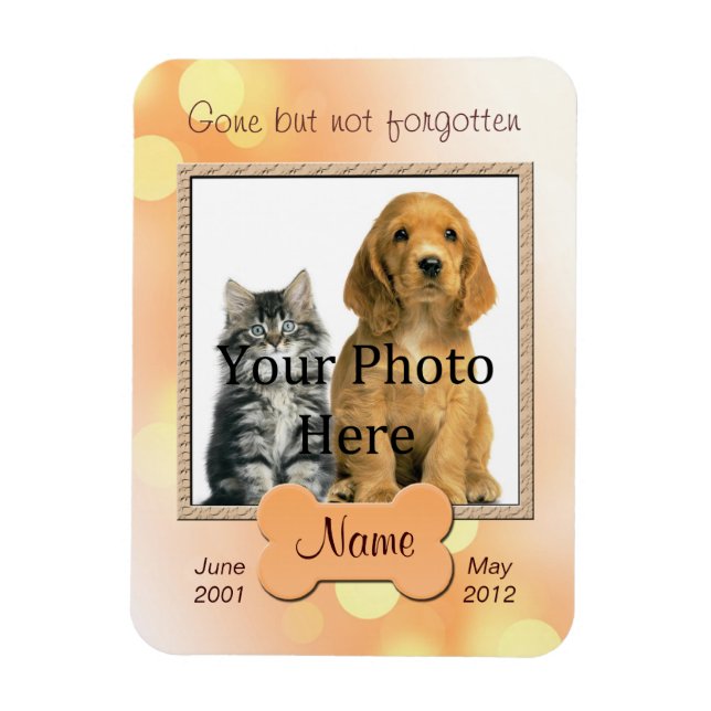 Personal Dog or Cat Memorial Magnet (Vertical)