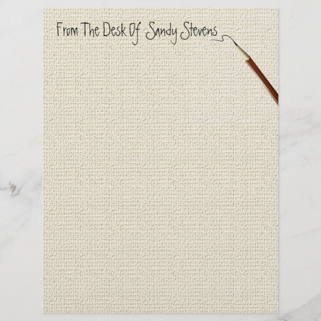 Personal Fine Linen Stationery (Front)