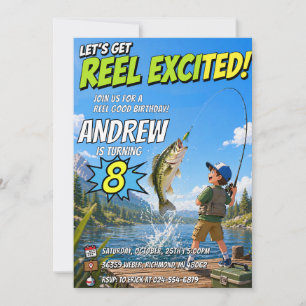 Personal Fishing Birthday Party Invitation