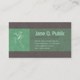 Personal Fitness Trainer Aerobic Business Card