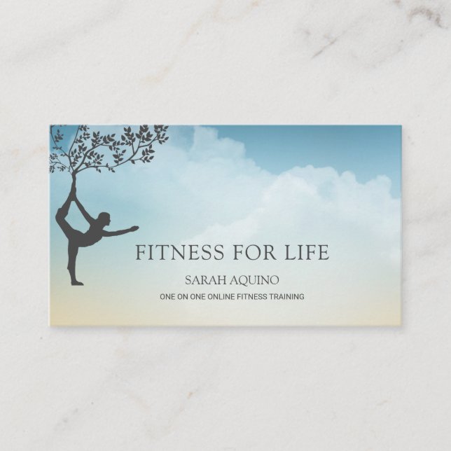 Personal Fitness Trainer Business Card (Front)