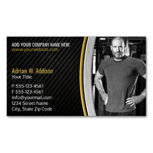 Personal Fitness Trainer Gym Boxing Instructor Magnetic Business Card