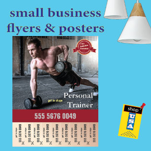 Personal Fitness Trainer Small Business Flyer