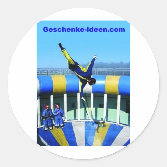 personal gift classic round sticker (Front)